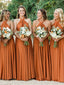 Long Halter Bridesmaid Dress, A-Line Backless Sexy Bridesmaid Dress, D953