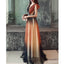 A-Line Gradual Tulle Applique Long Beaded Prom Dresses, FC2073